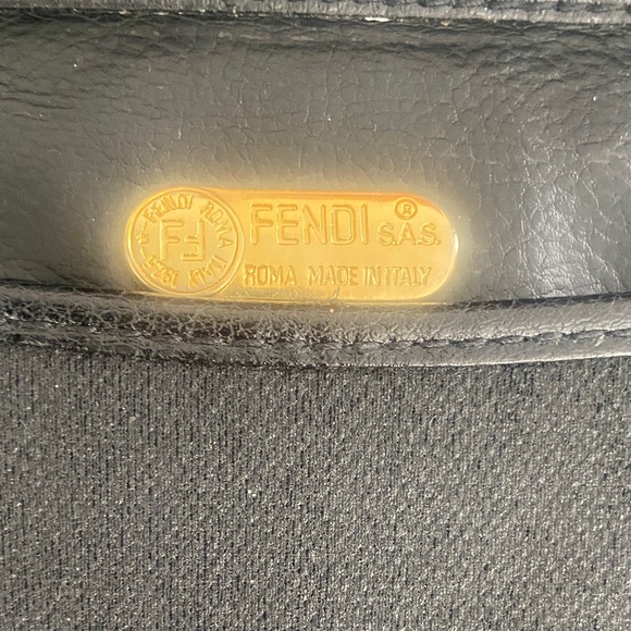 Vintage Fendi Canvas clutch with dust bag